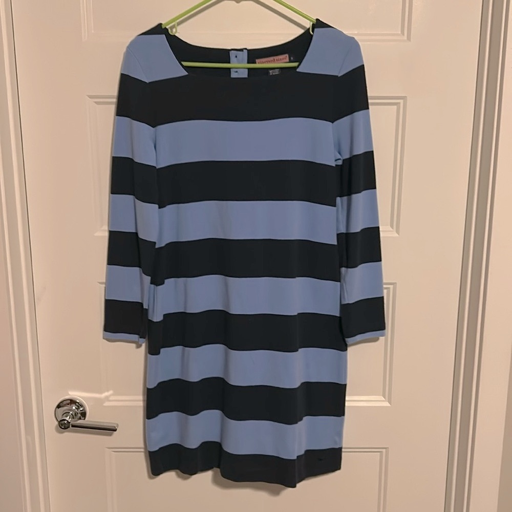 Vineyard Vines Shep & Ian Womens Rugby Striped Knit Preppy Dress Small